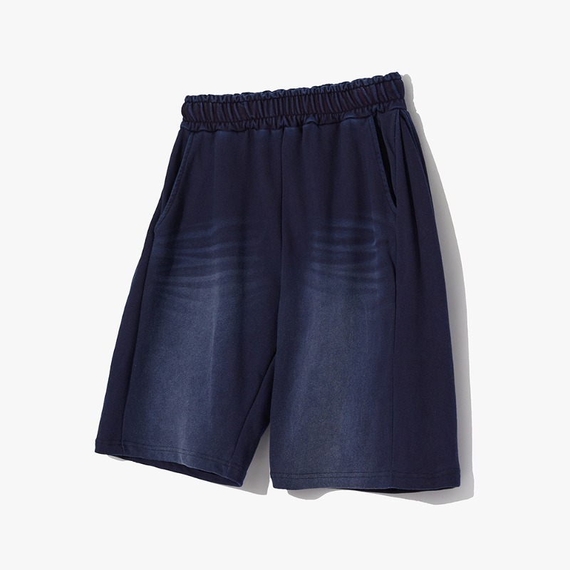 Washed classic sulfur shorts NAVY