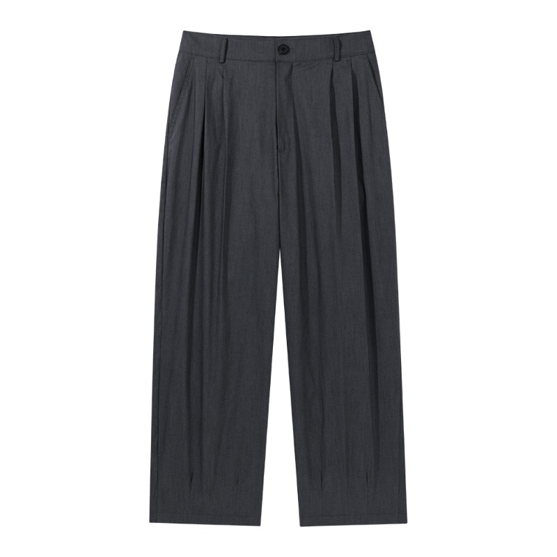 Cozy Two Tuck Wide Pants BLACK