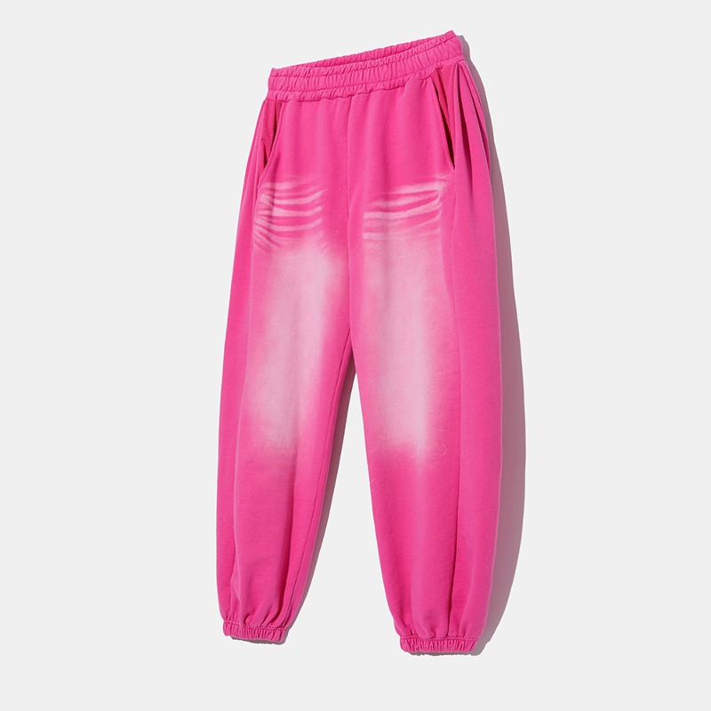 Washed Classic Sulfur Sweat Pants PINK